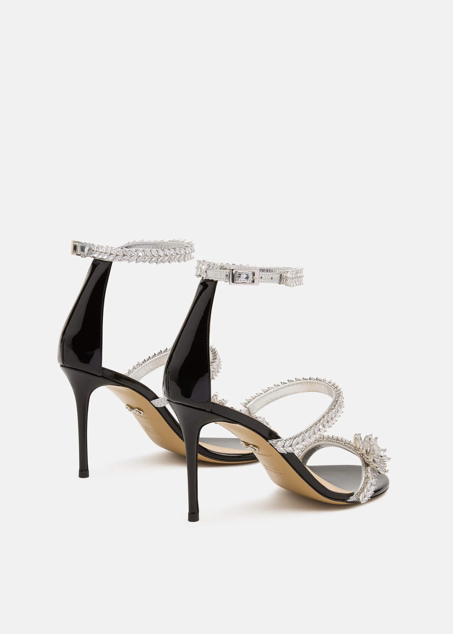 Lotus Flower Patent Sandals - Image 4