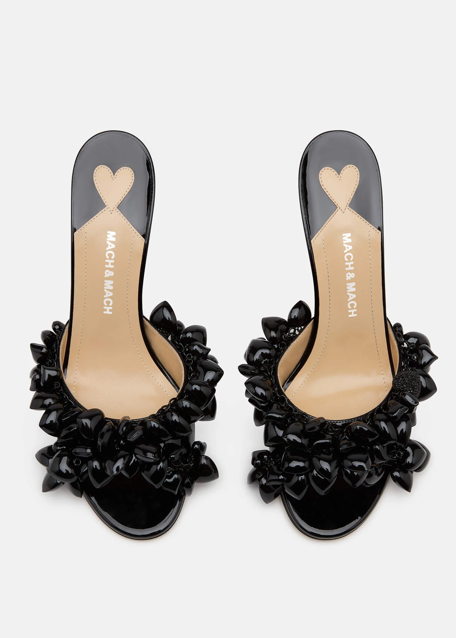 Puffy Heart Patent Mules - Image 3