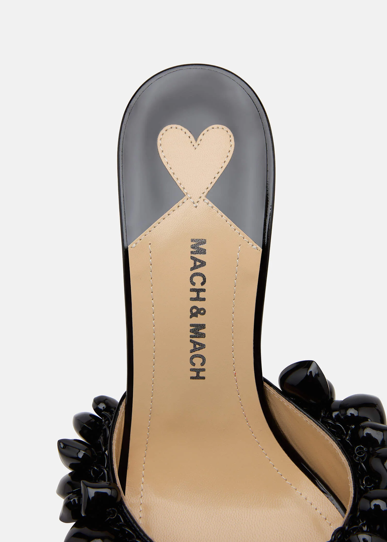 Puffy Heart Patent Mules - Image 5