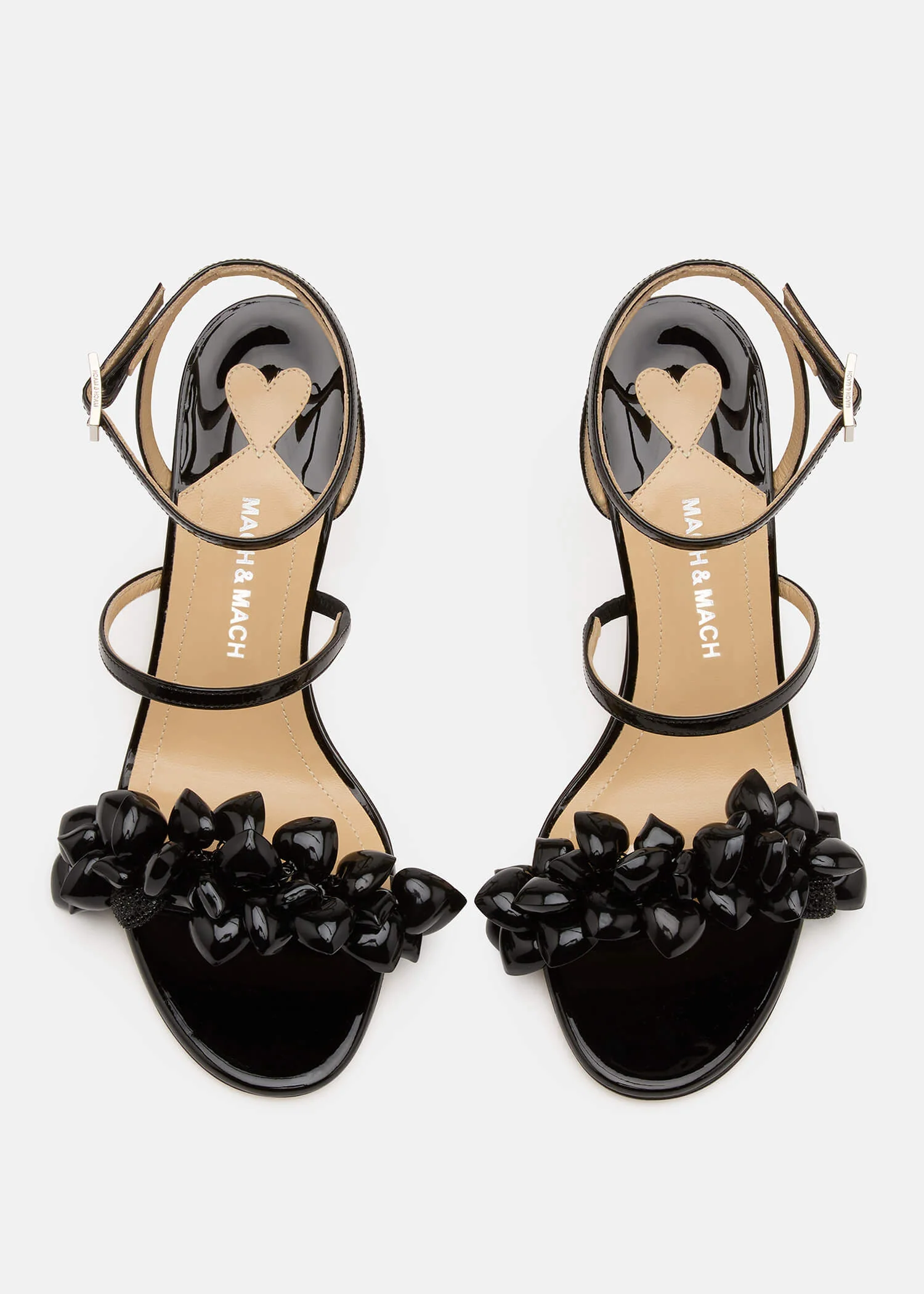 Puffy Heart Patent Sandals - Image 3