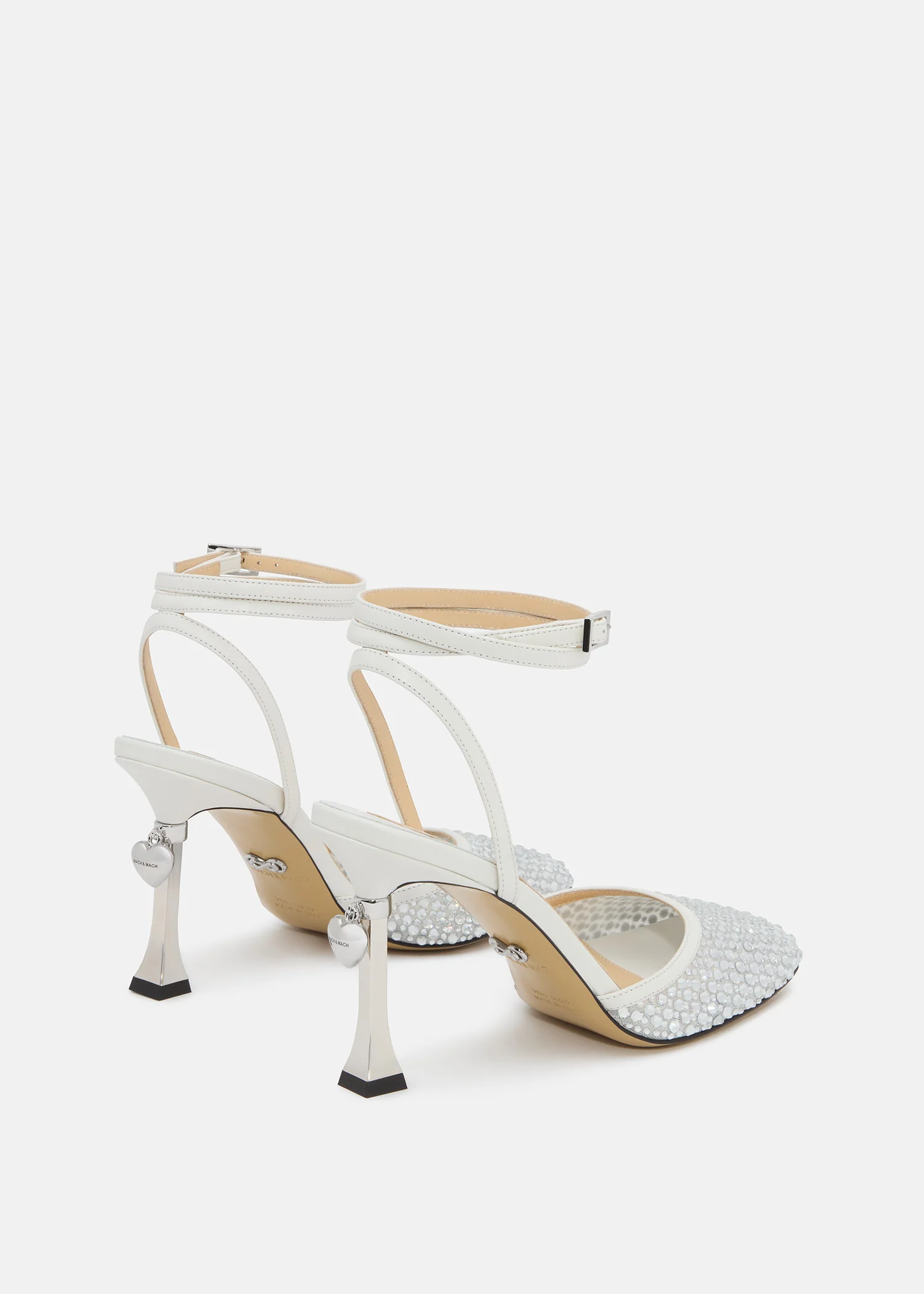 Puffy Heart Ring Square Toe High Heels - Image 4