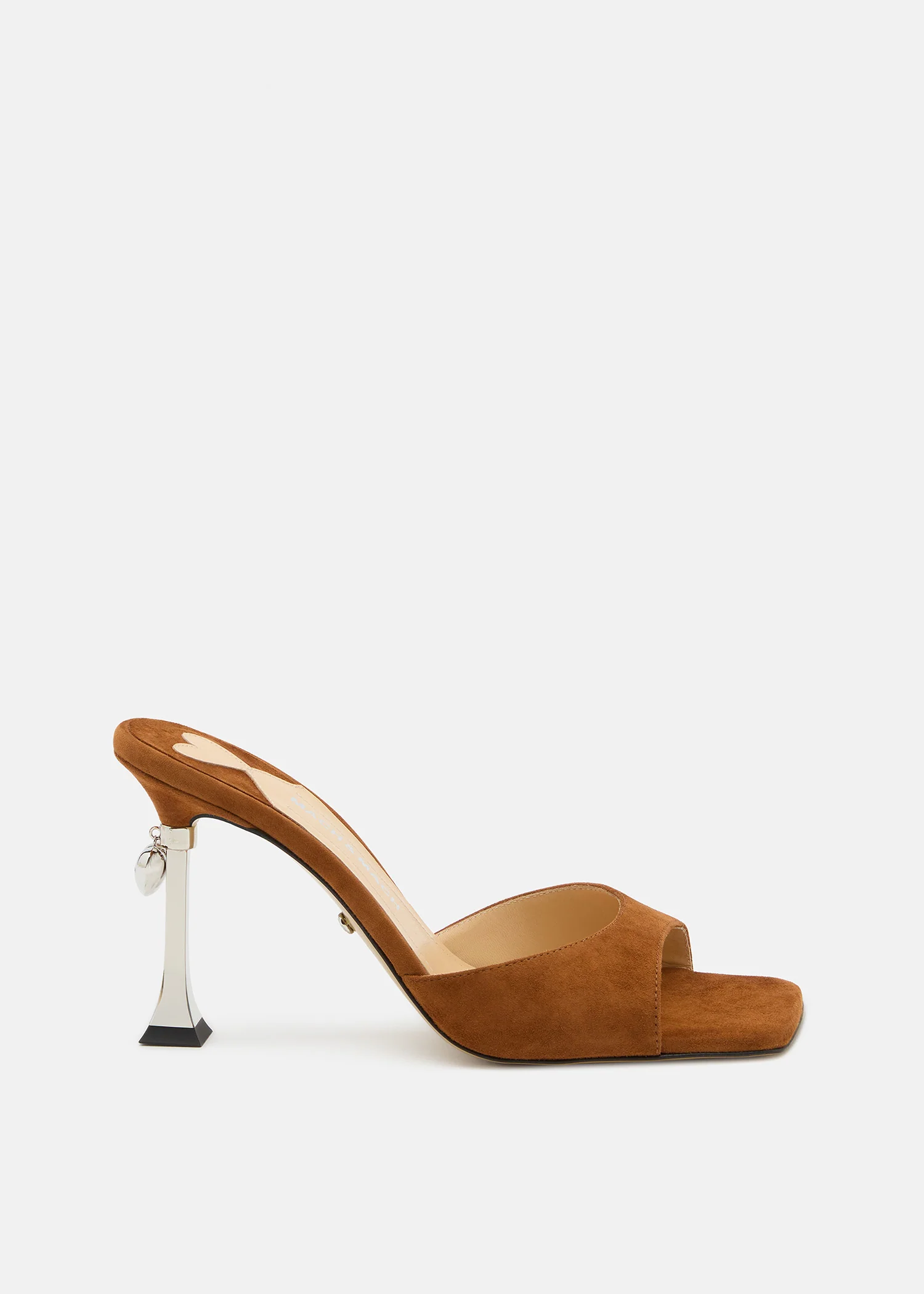 Puffy Heart Ring Square Toe Mules 95mm