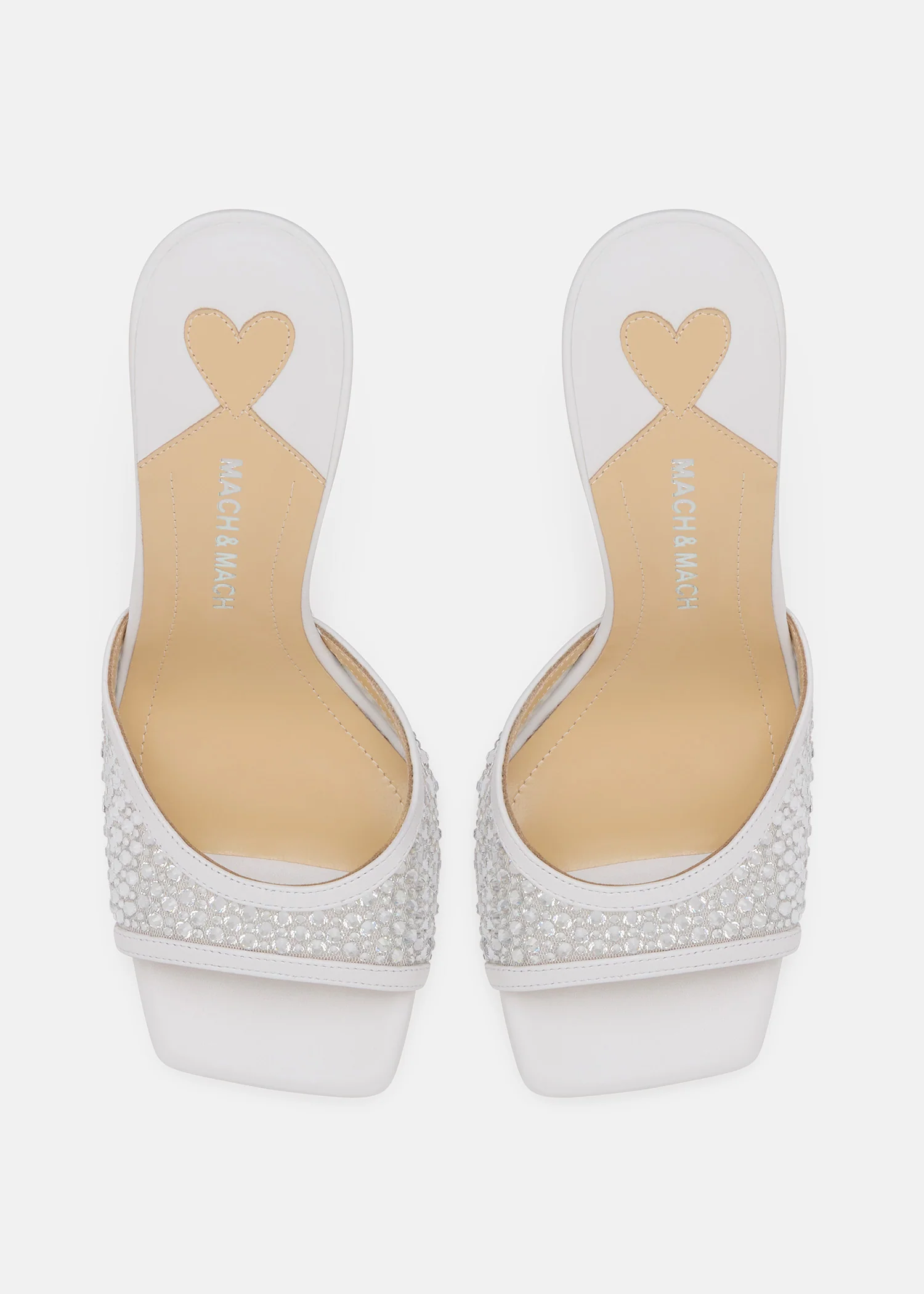 Puffy Heart Ring Square Toe Mules - Image 3