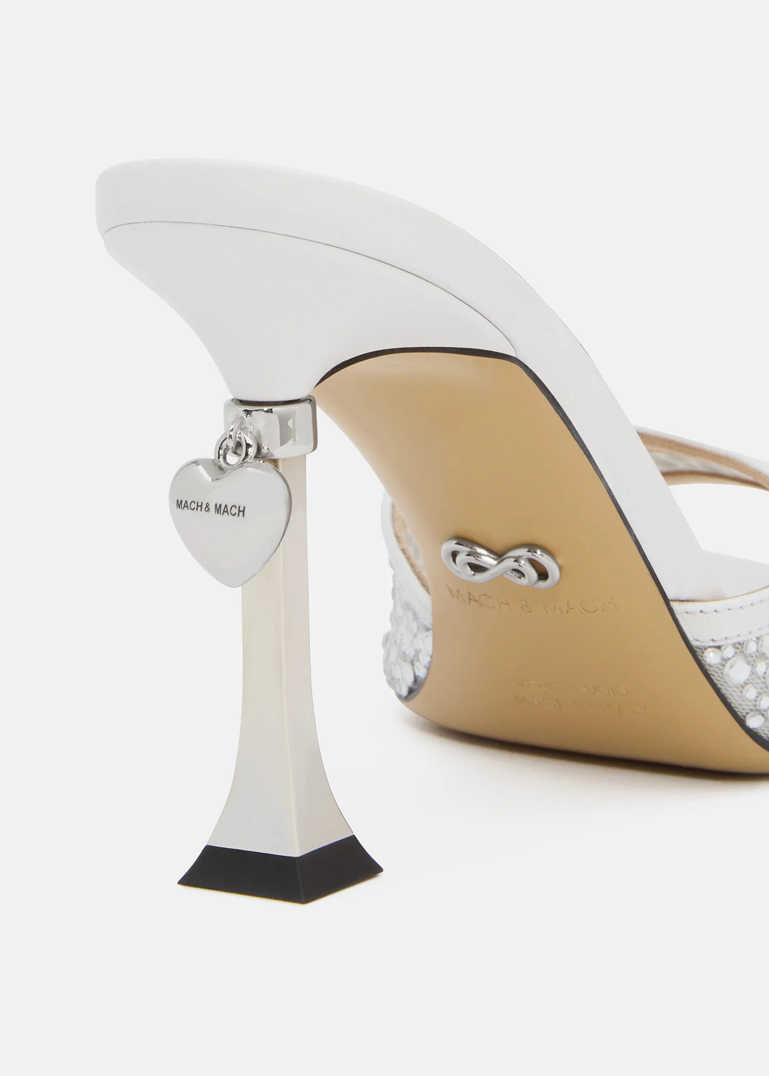 Puffy Heart Ring Square Toe Mules - Image 5